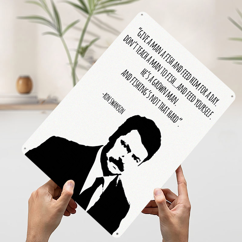 Ron Swanson Quote Printed Post - Retro Gaming Quotes reseña y precio