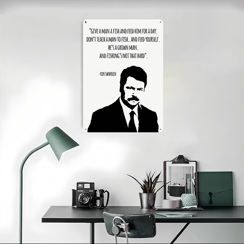 Ron Swanson Quote Printed Post - Retro Gaming Quotes reseña y precio